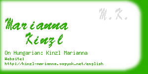 marianna kinzl business card